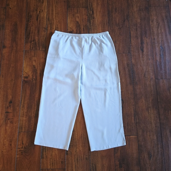 Tommy Bahama Women's Elastic Drawstring Pants Wide Leg Crop Silk Size Medium - Picture 4 of 8